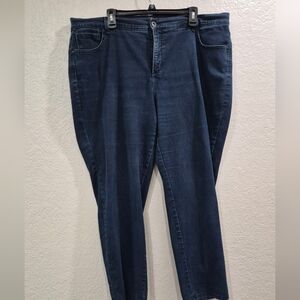 Style&co Straigt Leg Women's Blue Jeans Soft Stretchy Material Size 20W